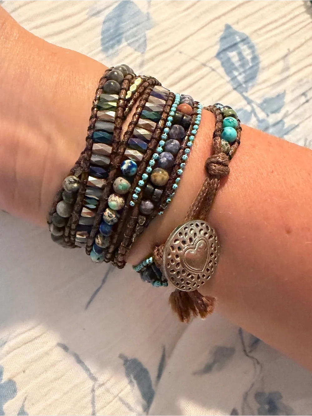Cape Diablo Multi-Strand Beaded Wrap Bracelet Apple Watch band.